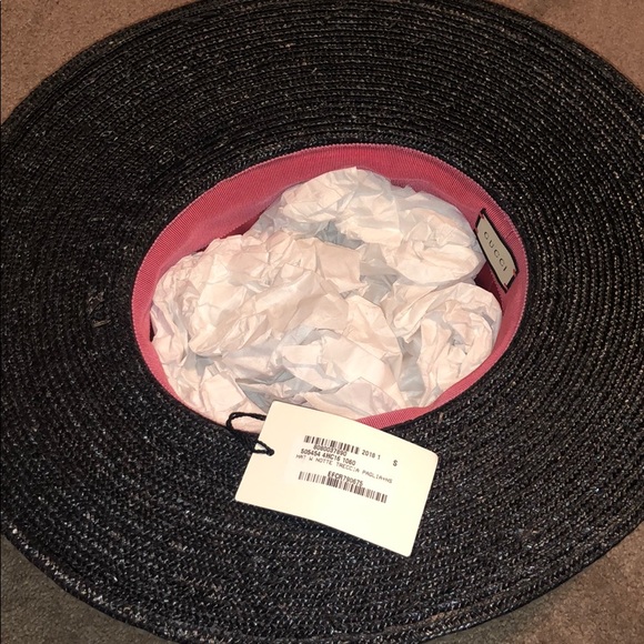 Gucci Notte Pearl Embellished Straw Hat - Picture 7 of 8